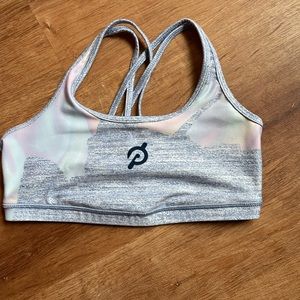 White Opal Peloton Strappy Bra Size M